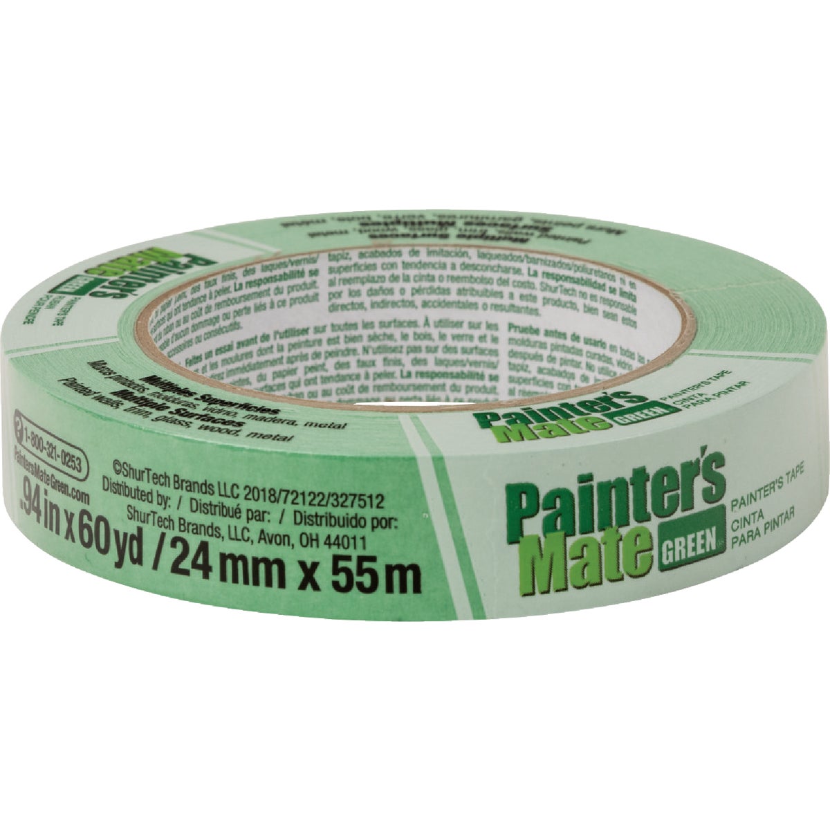 3M .94" Green Painters Tape Other Home Painting Supplies Home & Garden