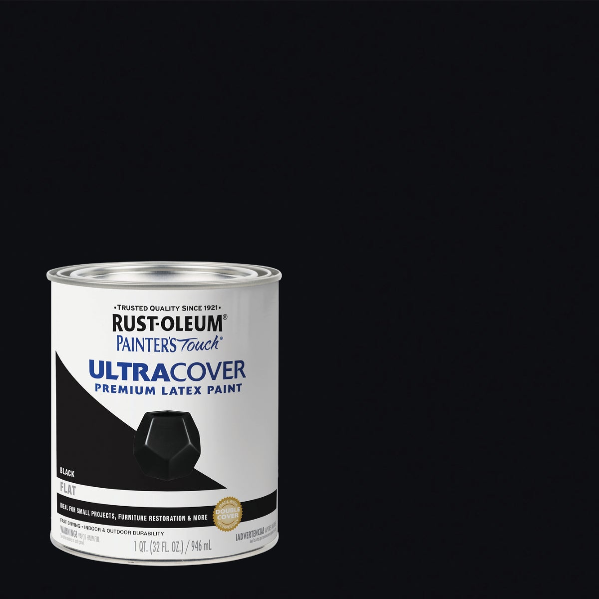 RustOleum Flat Black Latex Paint 320066042821 eBay