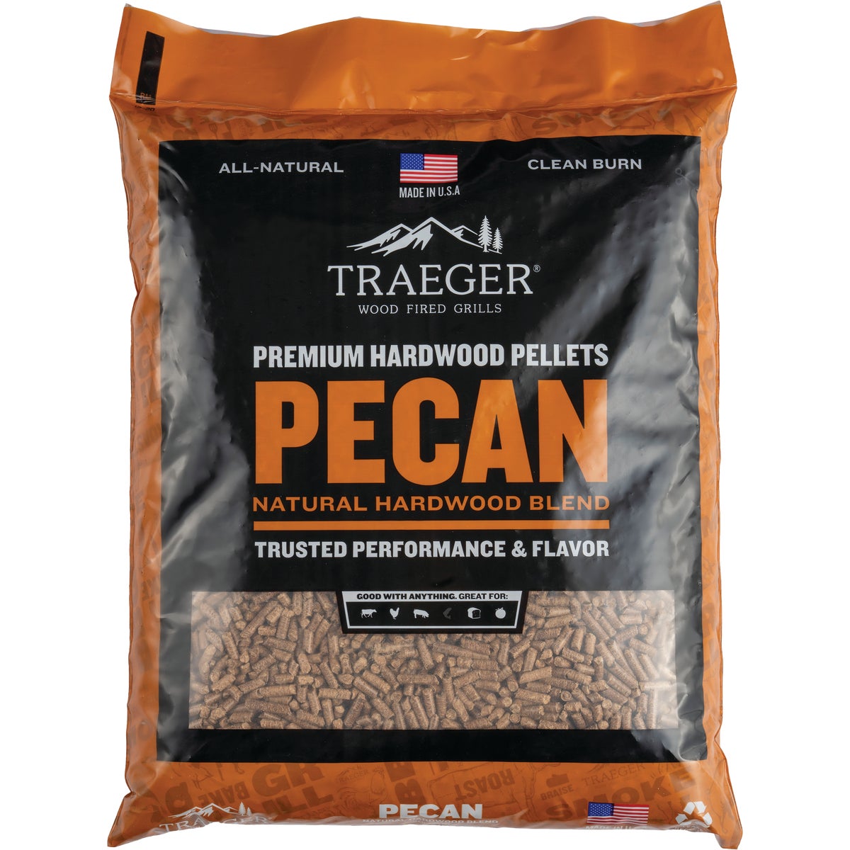 Traeger 20Lb Pecan Wood Pellets 634868910142 eBay