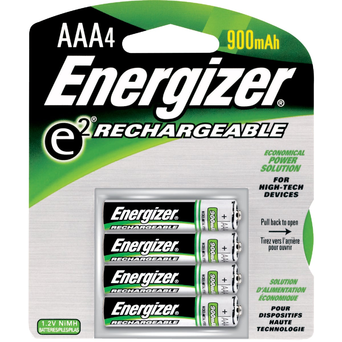 Energizer 4Pk Aaa Recharge Battery (800 mAH) 777786366155 eBay