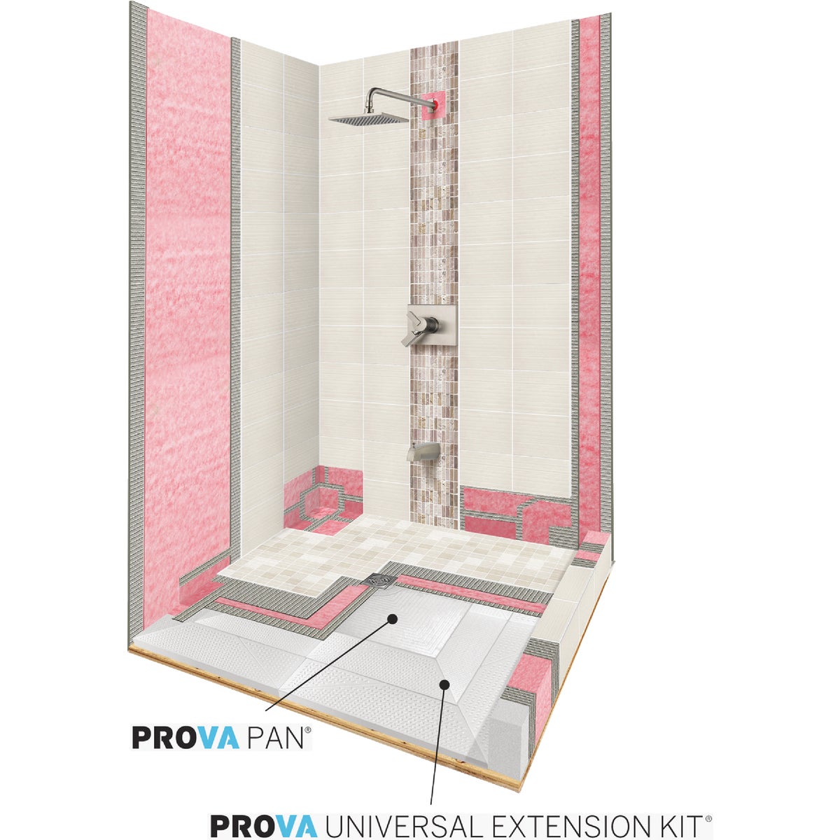 PROVA 16 In. x 16 In. Shower Niche