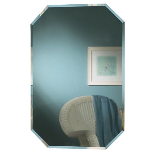 Zenith Frameless Beveled 16 In. W x 24 In. H x 4-1/2 In. D Single Mirror Surface/Recess Mount Octagon Medicine Cabinet