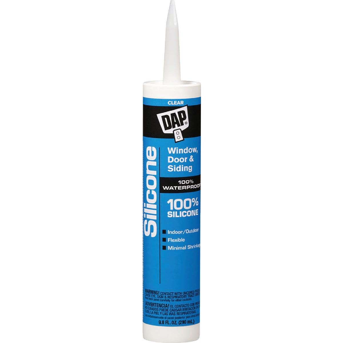 DAP 9.8 Oz. Window, Door & Siding Silicone Sealant, Clear