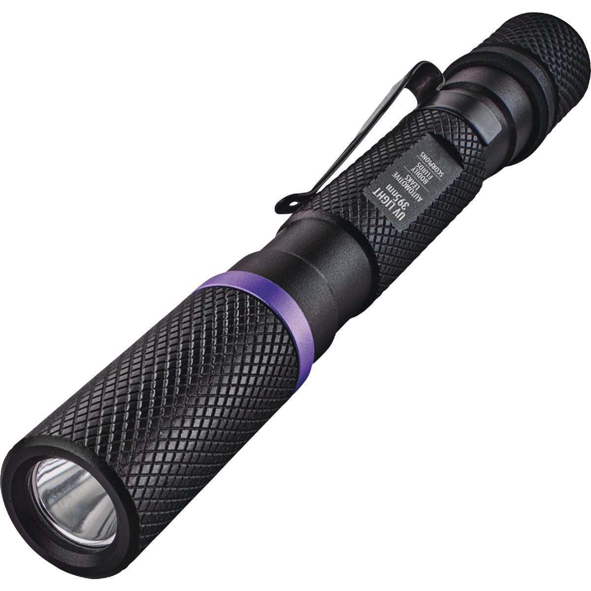 Police Security 395 Nm. 2AAA Aluminum UV Inspection Penlight with Bite Guard 808799