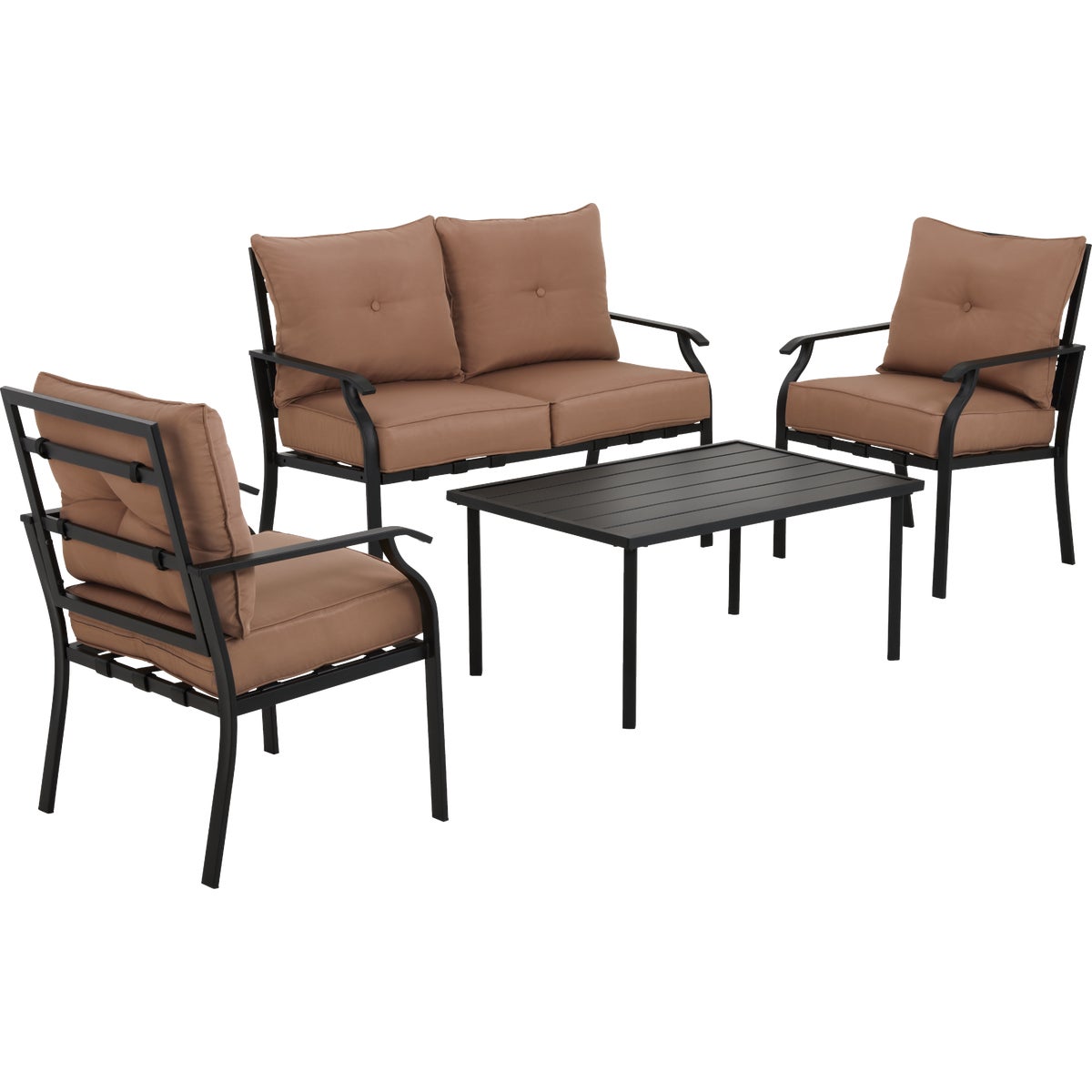 Outdoor Expressions Azure Brown Chat Set (4-Piece) 816811