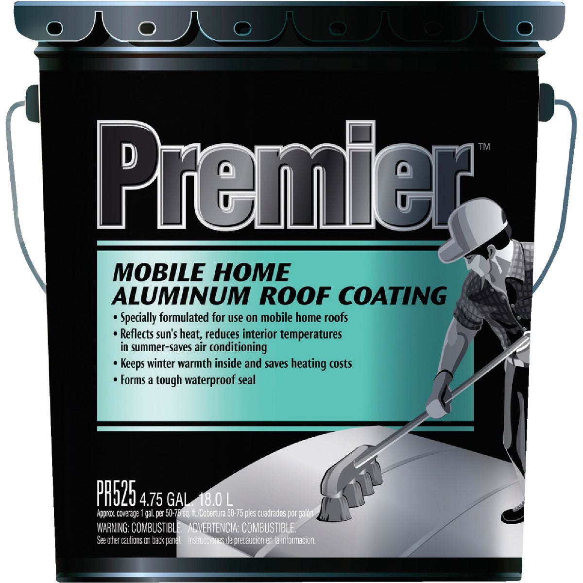 Item 100633, Specially formulated for use on mobile home roofs.