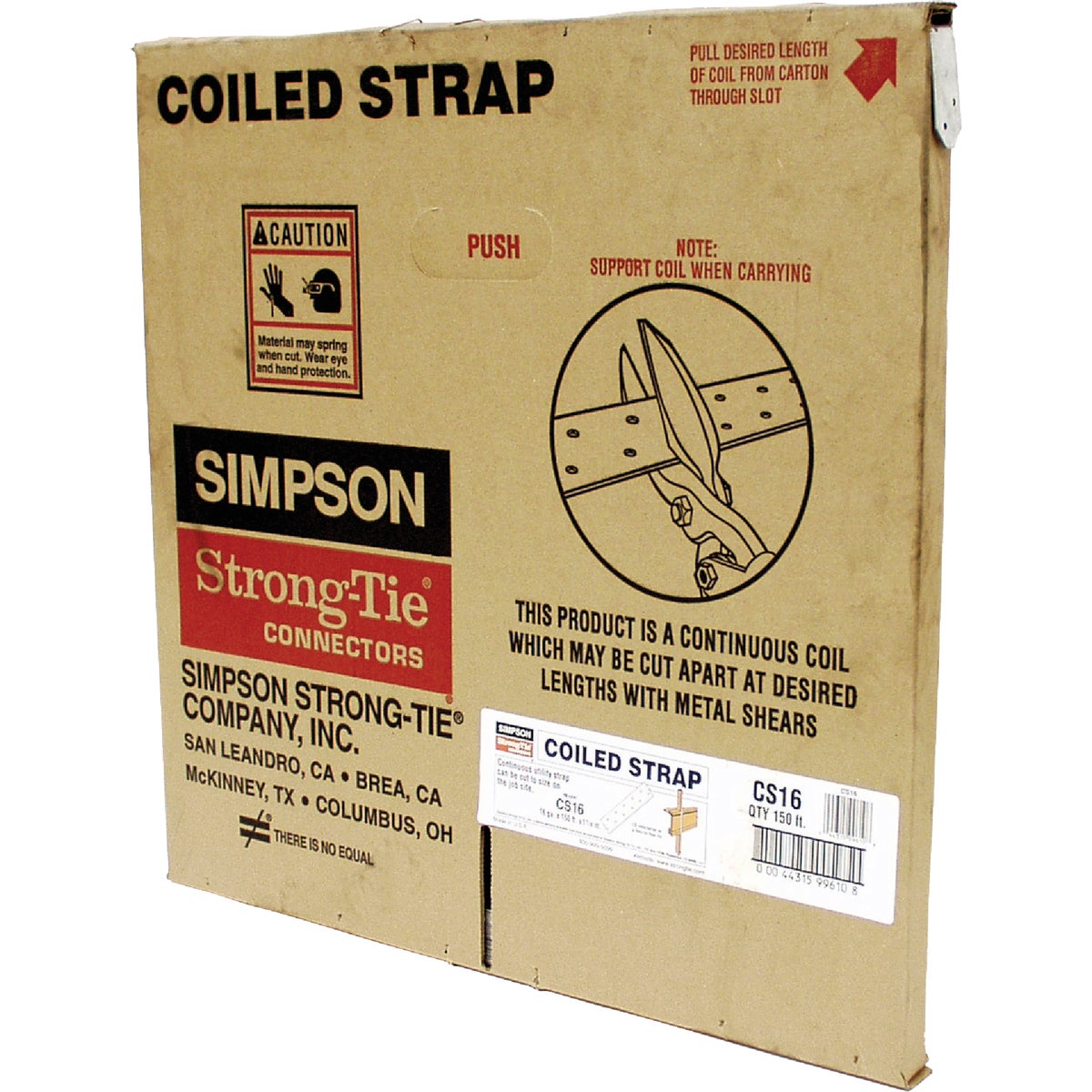 Item 101589, Simpson Strong-Tie straps and plates join and reinforce joints with simple