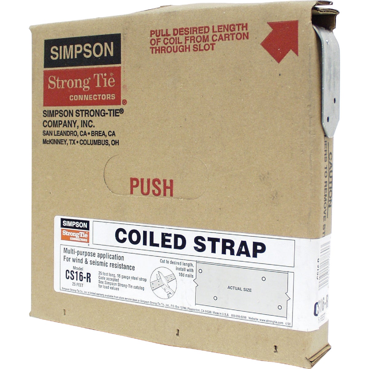 Item 105889, Simpson Strong-Tie straps and plates join and reinforce joints with simple
