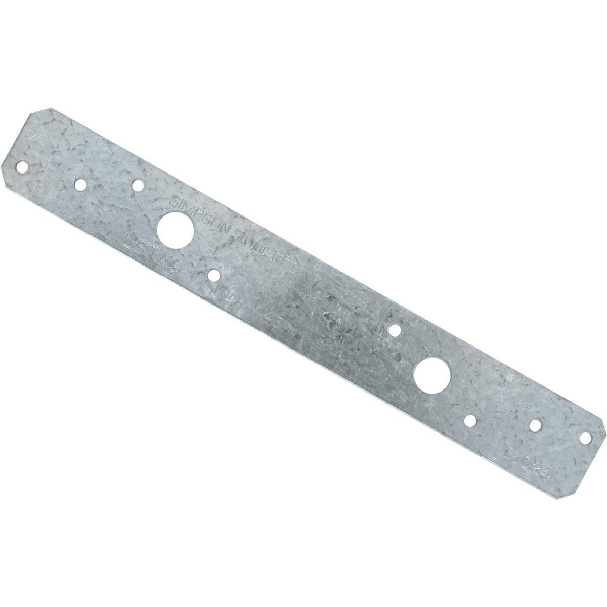 Item 106423, Designed for use on the edge of 2x members, with a nailing pattern that 