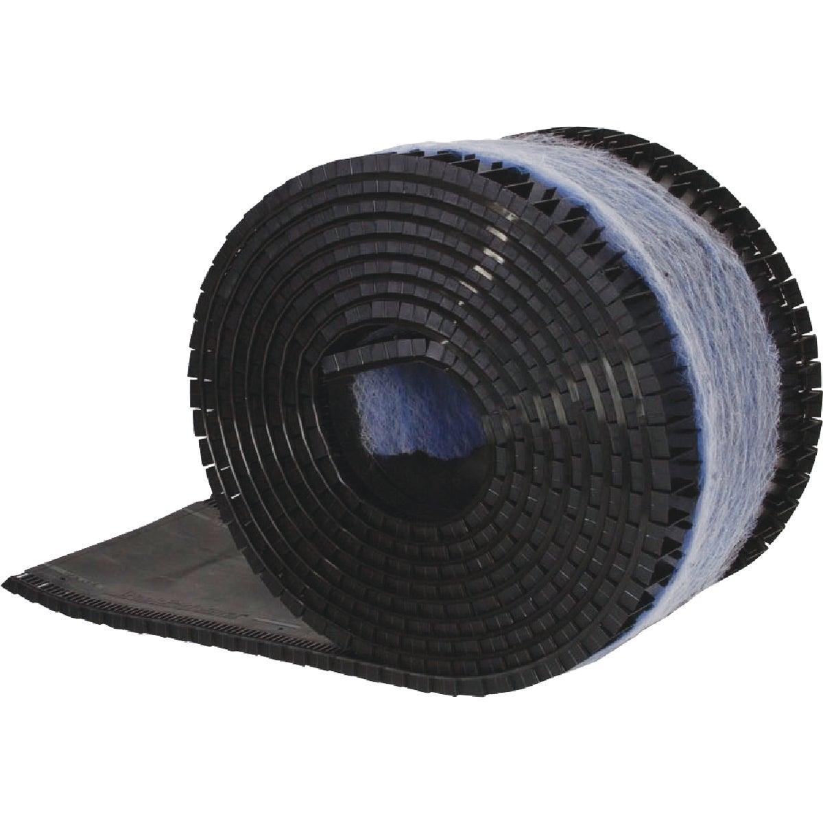Item 111546, The filtered 12" x 28' rolled ridge vent is nail gun friendly with 2 coils 