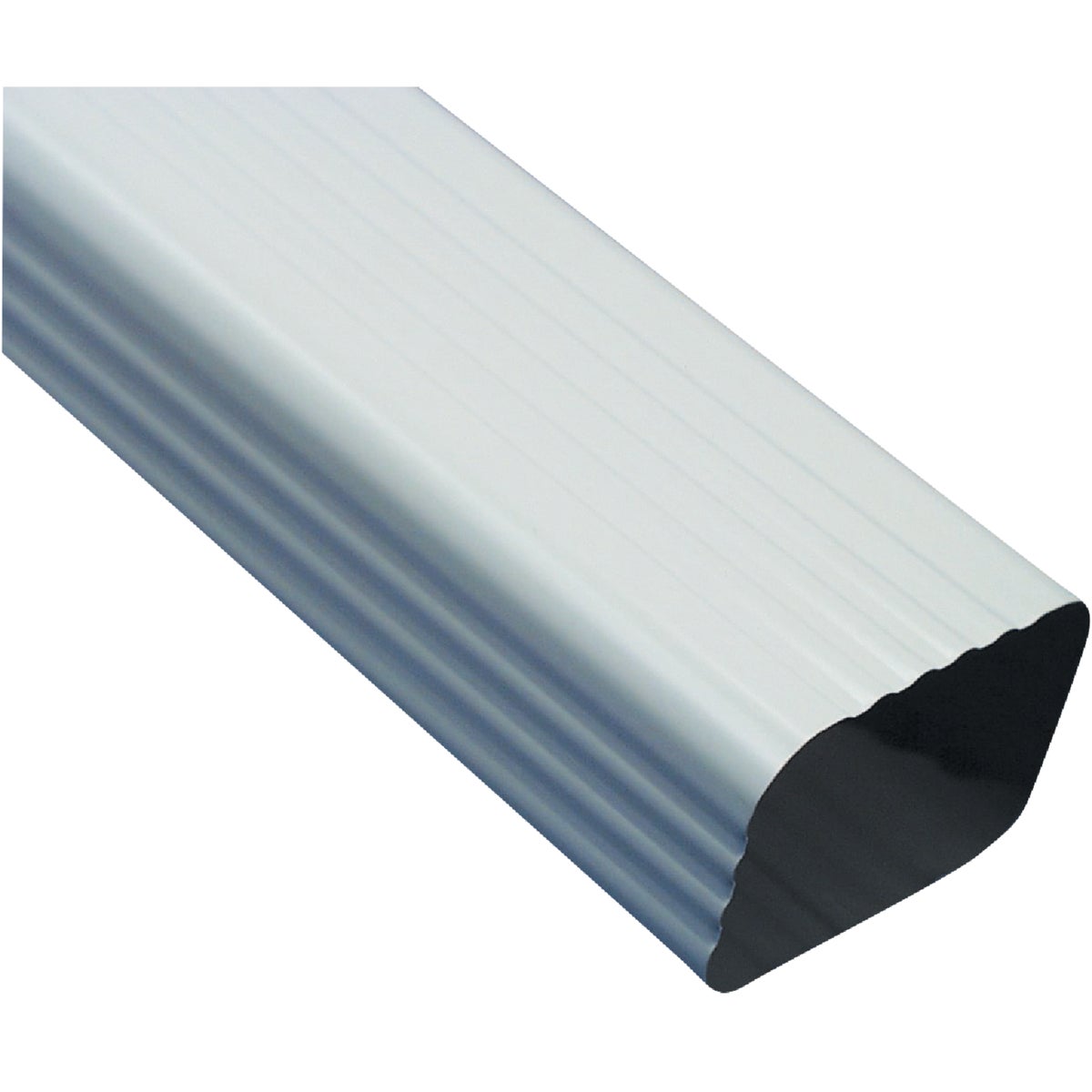 Item 115903, Galvanized steel downspout has a baked-on  finish for low maintenance.