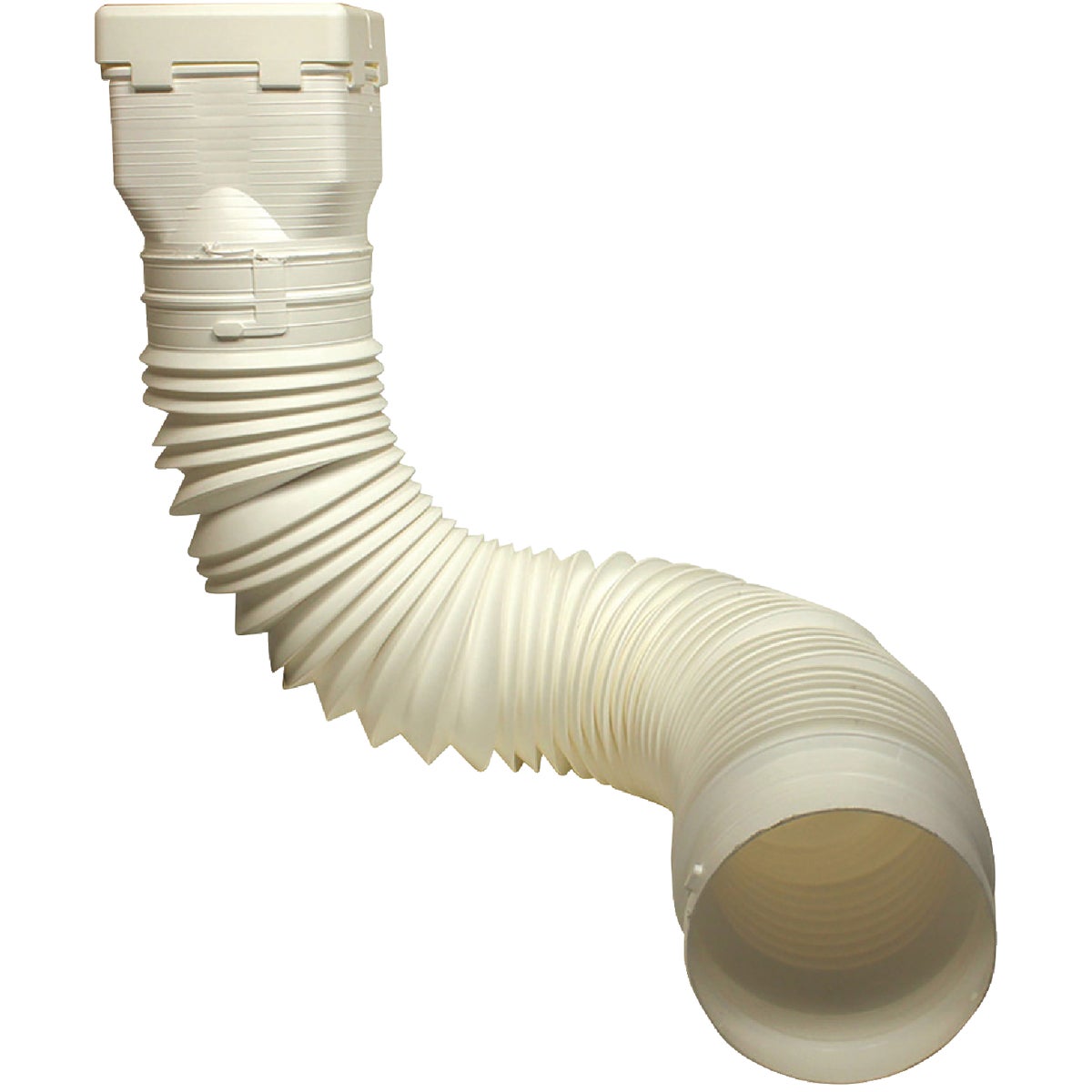 Item 119342, Flexible downspout extension is easy to install.