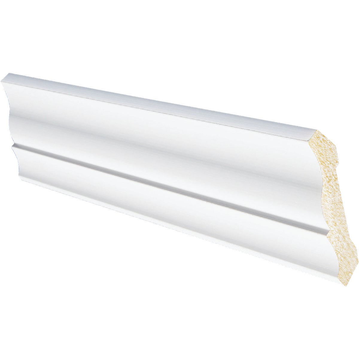Item 160492, Pre-finished crown molding that is easy to install.