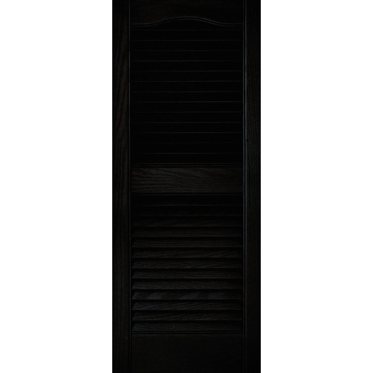 Item 160709, All shutters open louvered cathedral top with center rail and 15" wide.