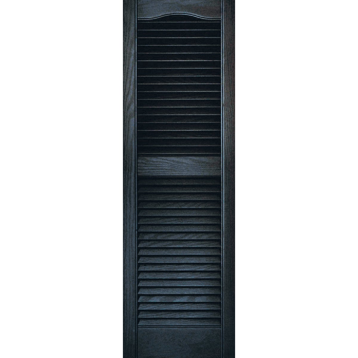 Item 160970, All shutters open louvered cathedral top with center rail and 15" wide.