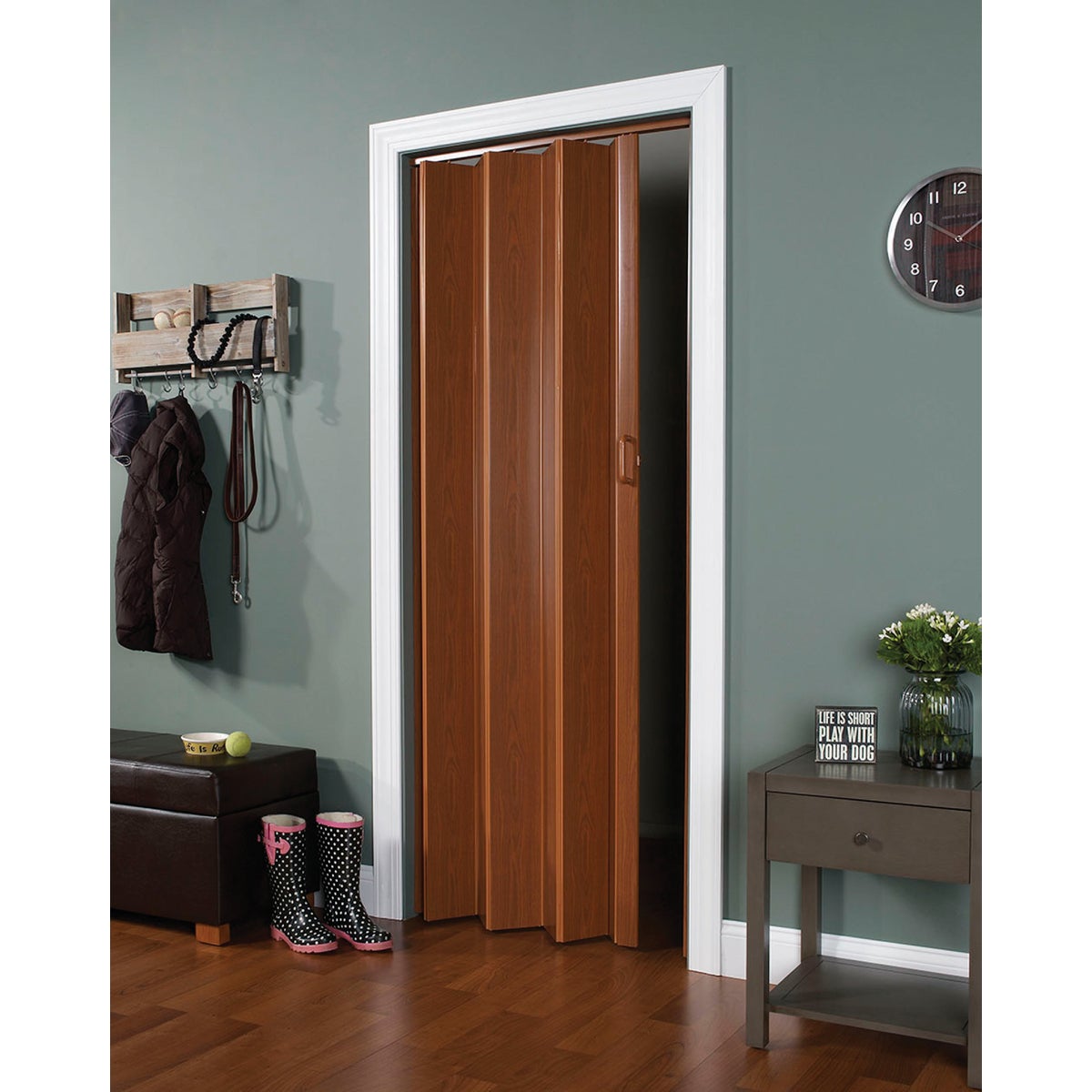 Item 167266, Energy-efficient double wall PVC (polyvinyl chloride) door with flexible 