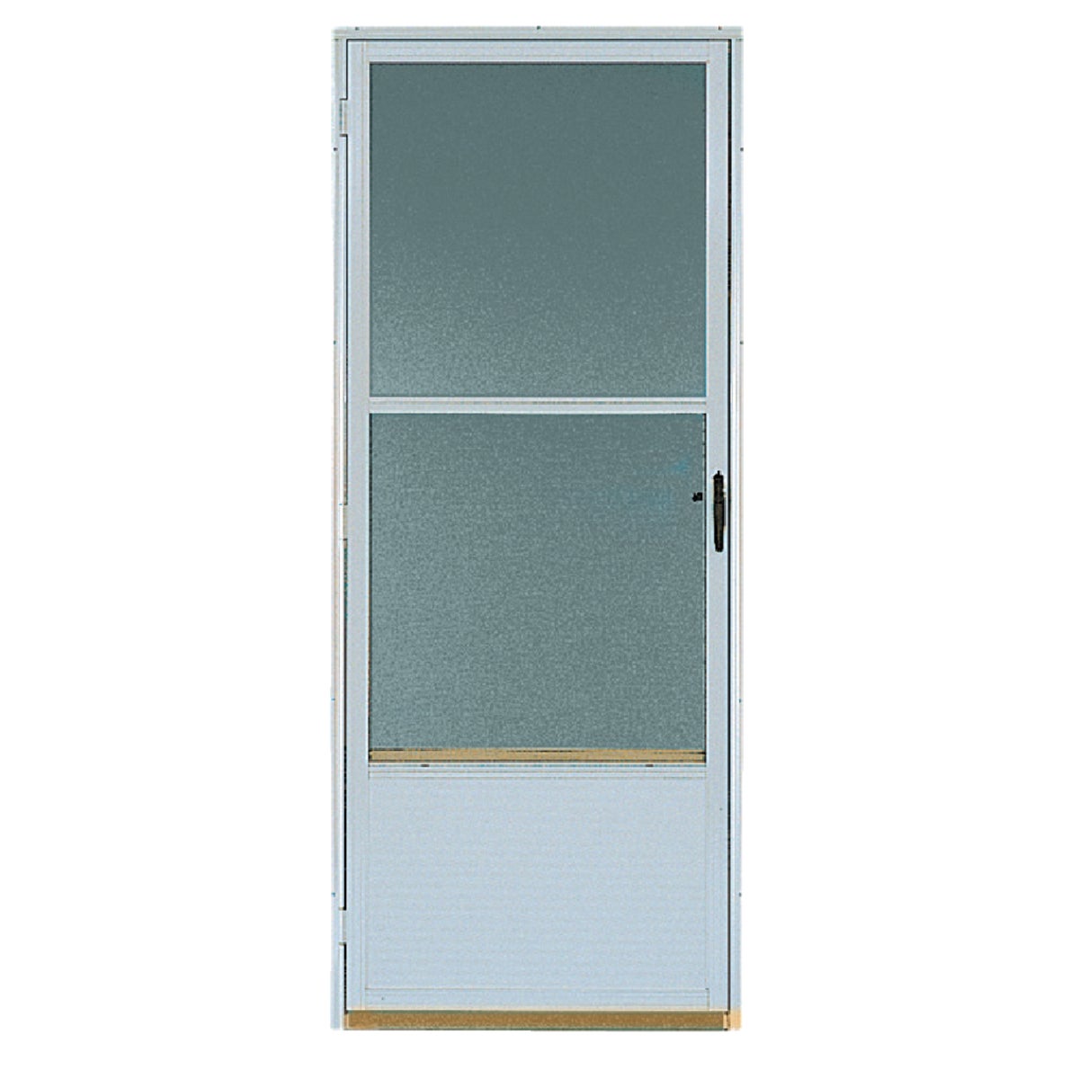 Item 175884, Heavy-duty aluminum storm door that adds quality protection to any home.
