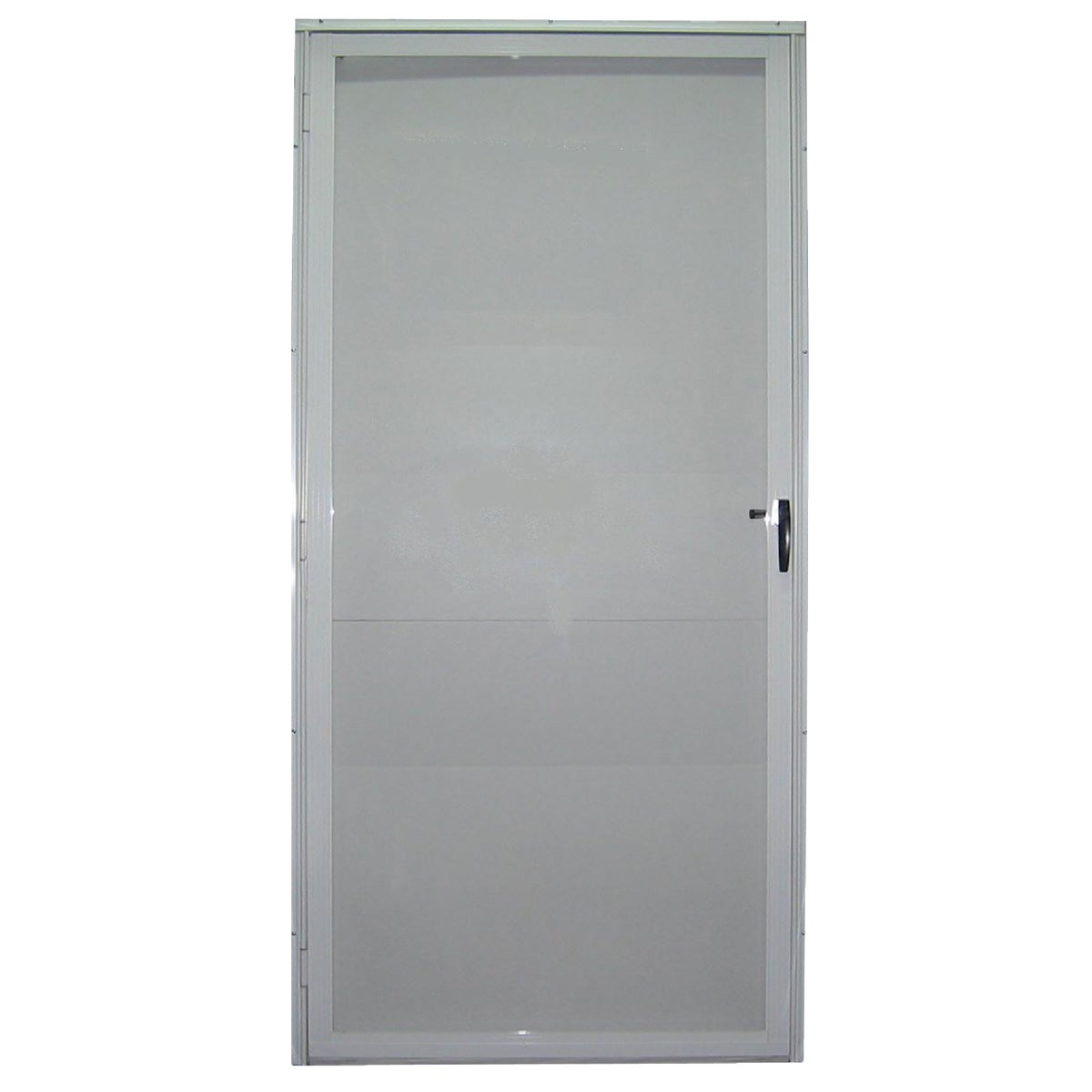 Item 179698, High tensile strength aluminum storm door that adds quality protection to 
