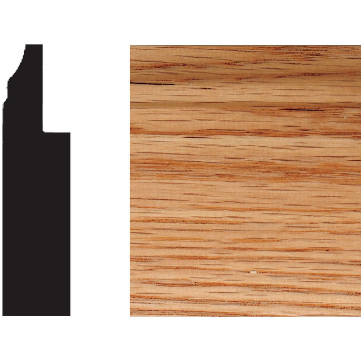 Item 181536, Red oak sanded smooth and ready-to-finish with stain or paint.