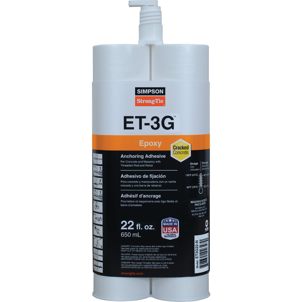 Item 200005, ET-3G is a two-component, high-solids, epoxy-based system ideal for general