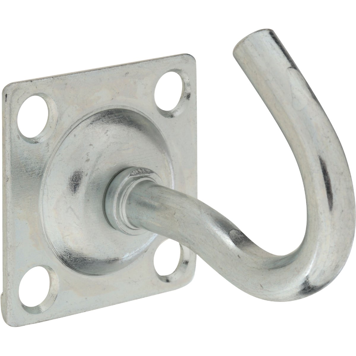 Item 200325, Plate style hook is designed for installing clotheslines, tie-downs for 