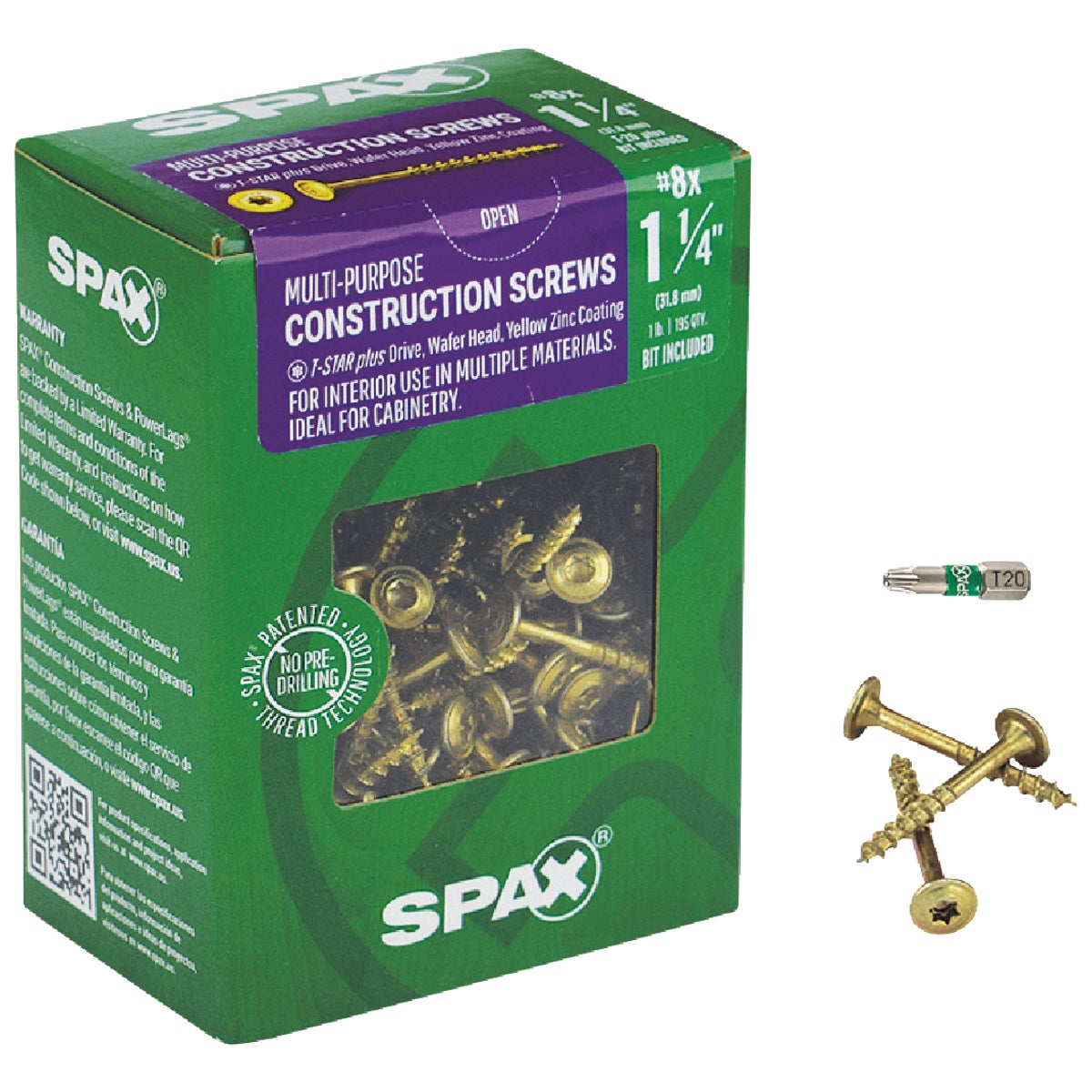 Item 201160, Washer head multi-material construction screws with T-Star Plus drive and 