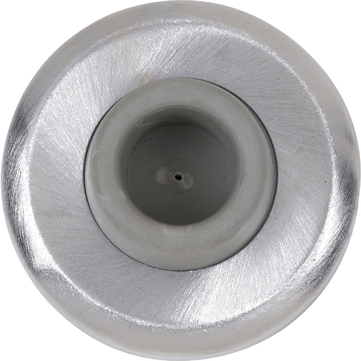 Item 205389, Cast brass 2-1/2" diameter concave wall stop with concealed mounting.