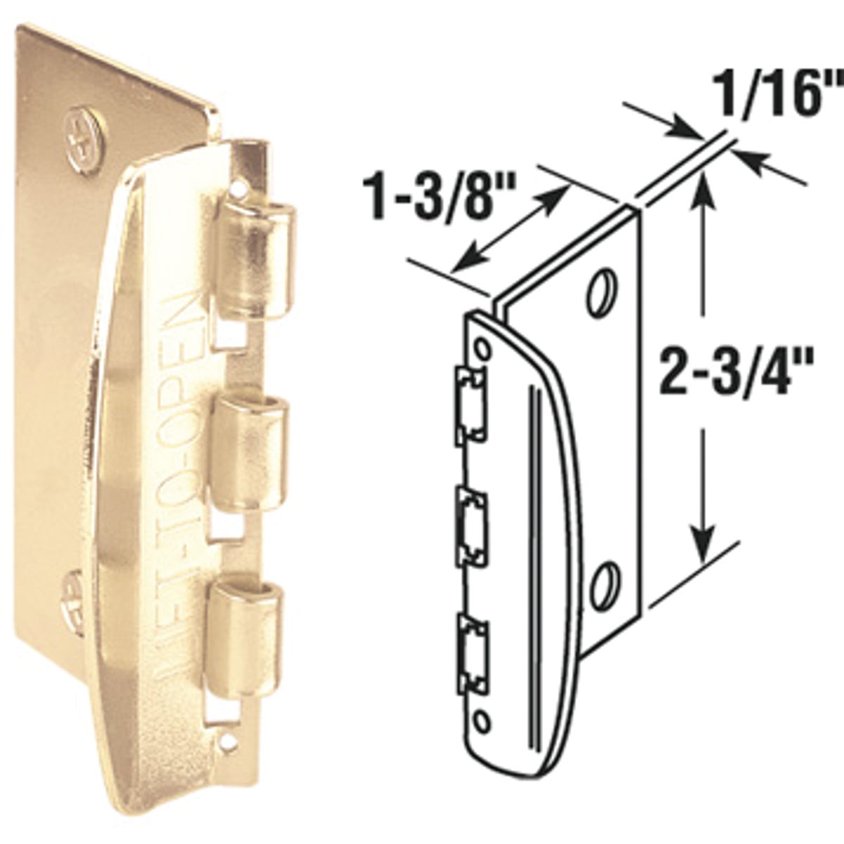 Item 219231, This door lock is constructed from steel.