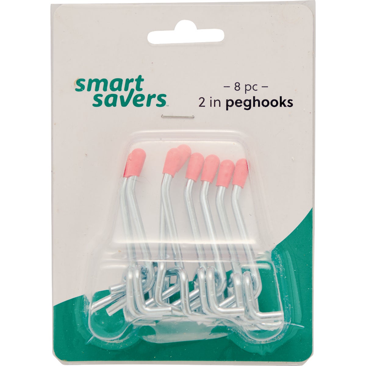 Item 220969, Smart Savers angled pegboard hook fits 1/8 In. or 1/4 In.