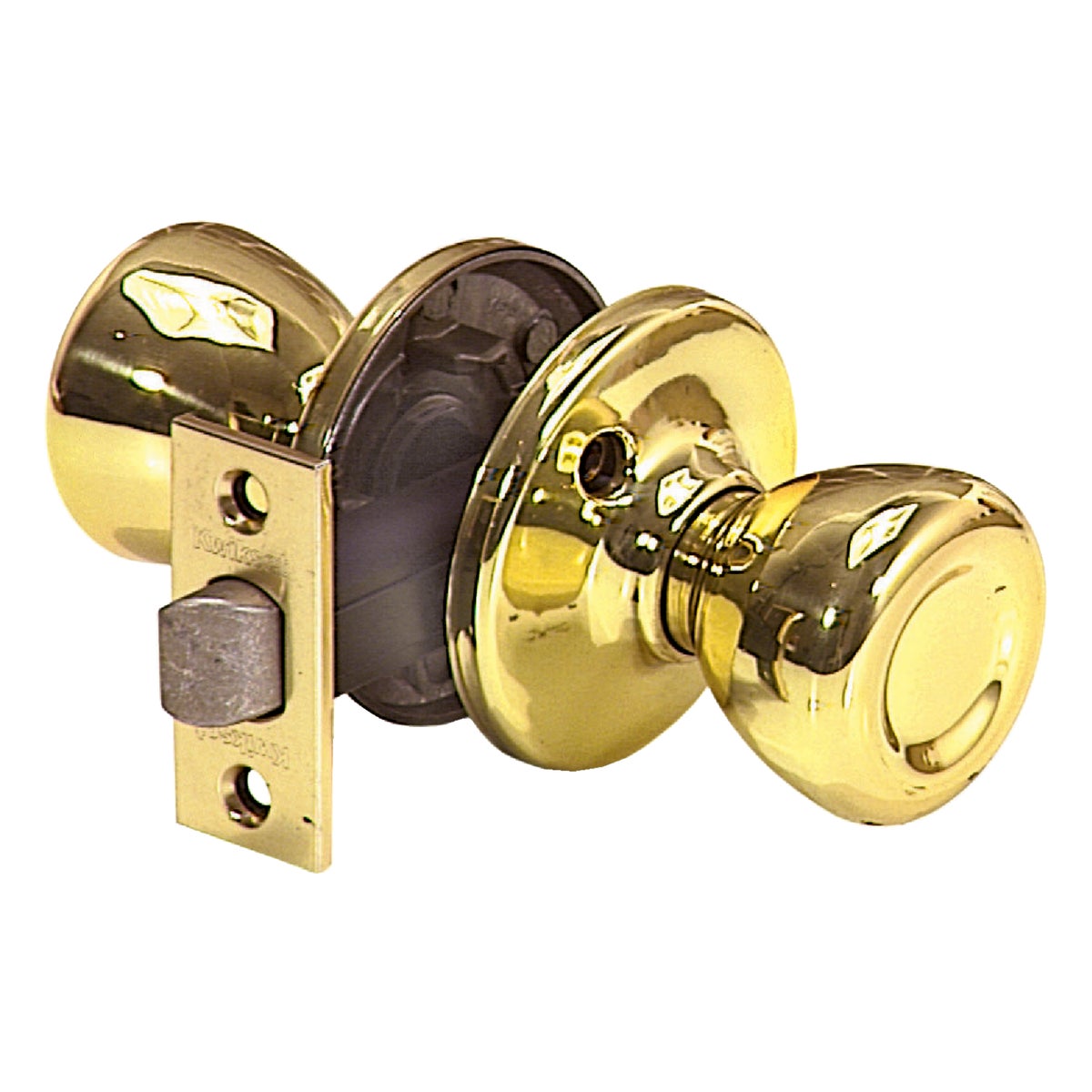 Item 229602, Passage knob. Adjustable steel latch fits 2-3/8" and 2-3/4" backsets.