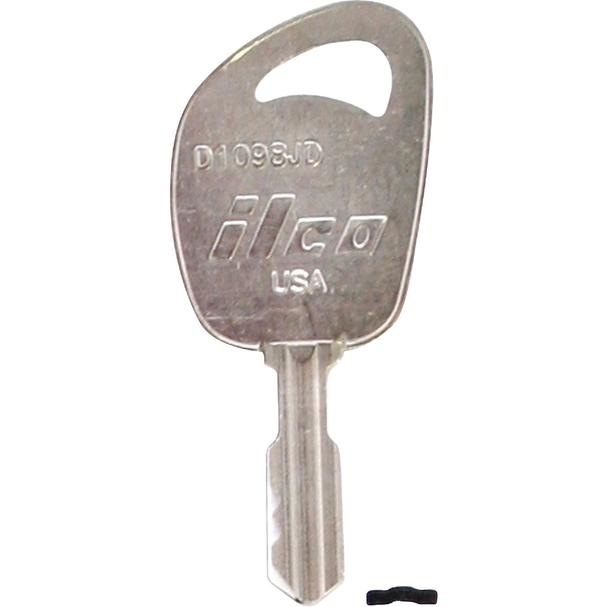 Item 235392, Nickel-plated key blank. When you order one, you will receive 10 keys.