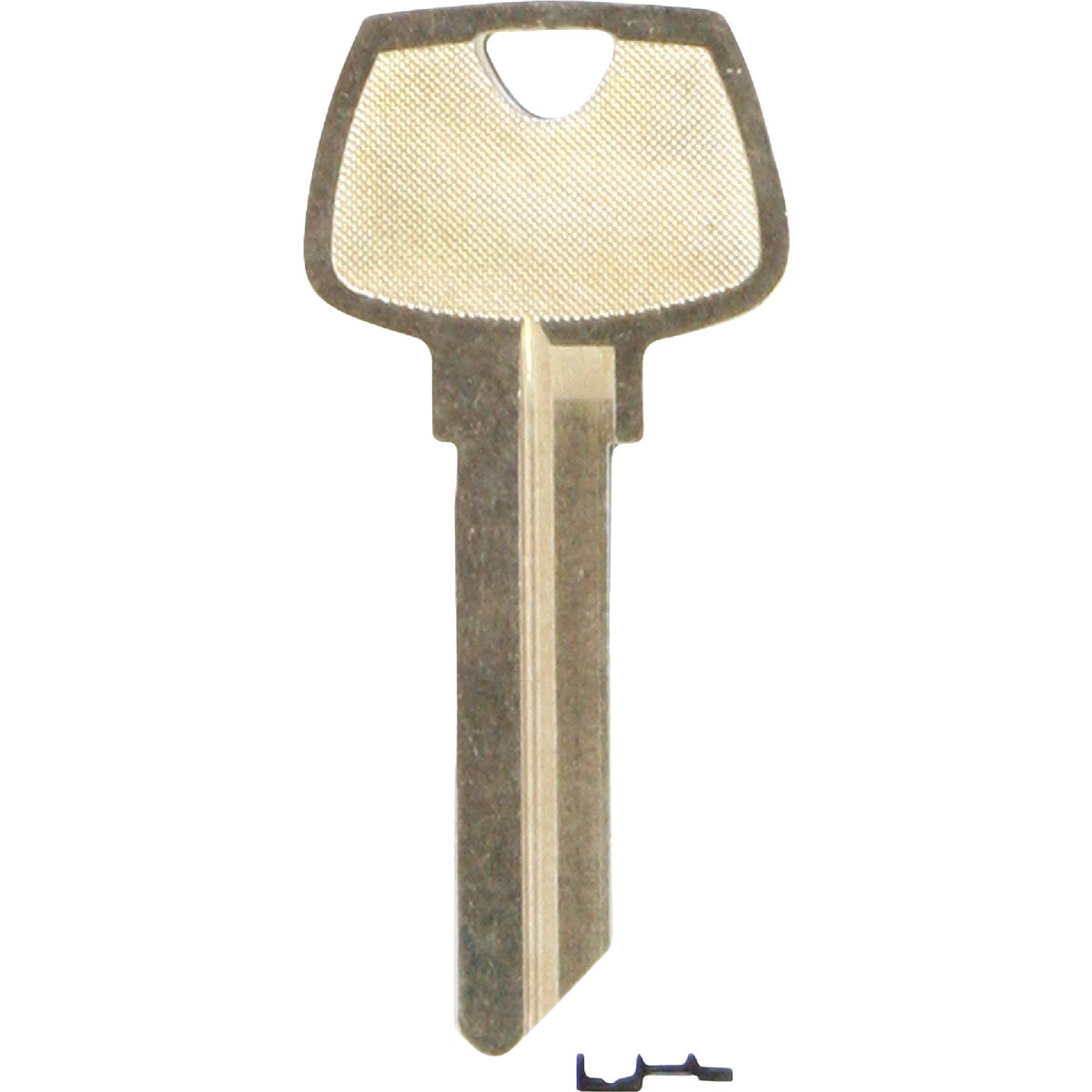 Item 235792, Nickel-plated key blank. When you order one, you will receive 10 keys.