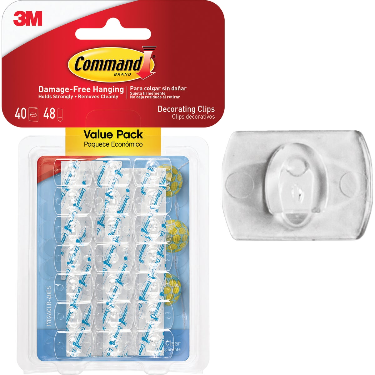 Item 241090, Forget about nails, screws and tacks, Command Clear Hooks are fast and easy
