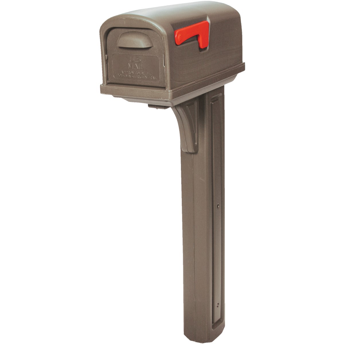 Item 242339, Mailbox and post combo is made from impact resistant heavy-duty plastic 