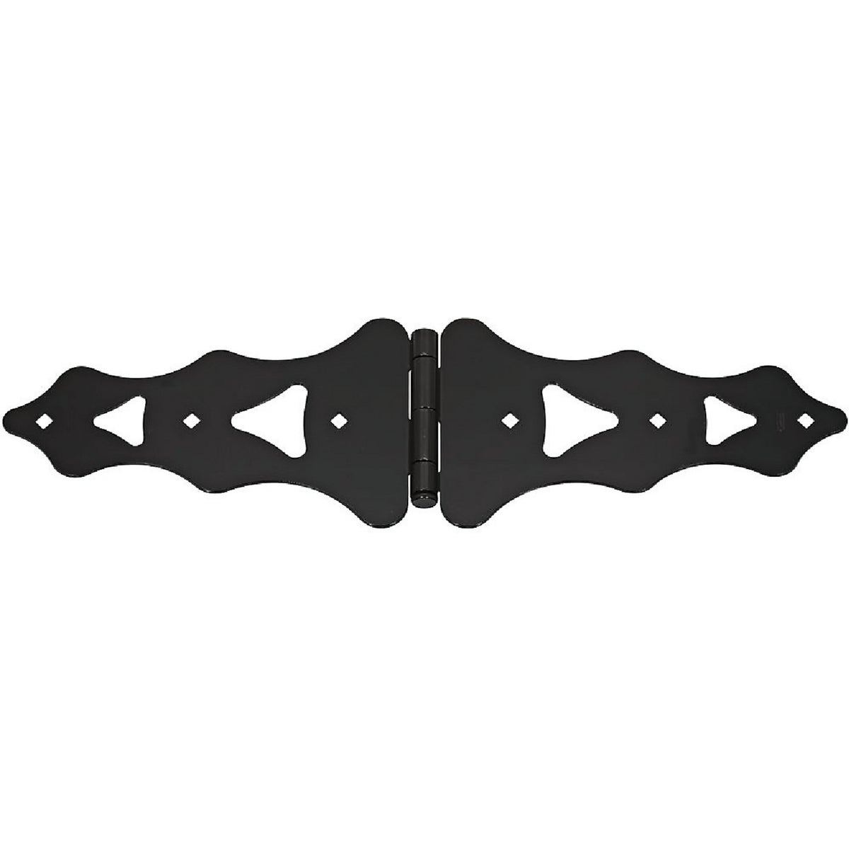 Item 256951, Heavy-duty full surface hinge, hot-rolled steel. Satin black finish.
