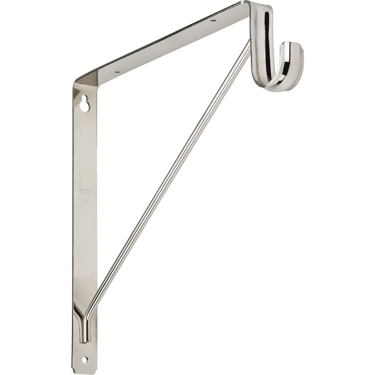Item 257281, Shelf and rod bracket is designed for mounting shelves and closet rods in 