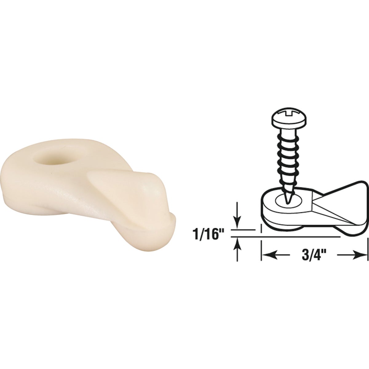 Item 258822, Flush panel clips, used to secure storm panels to storm doors.