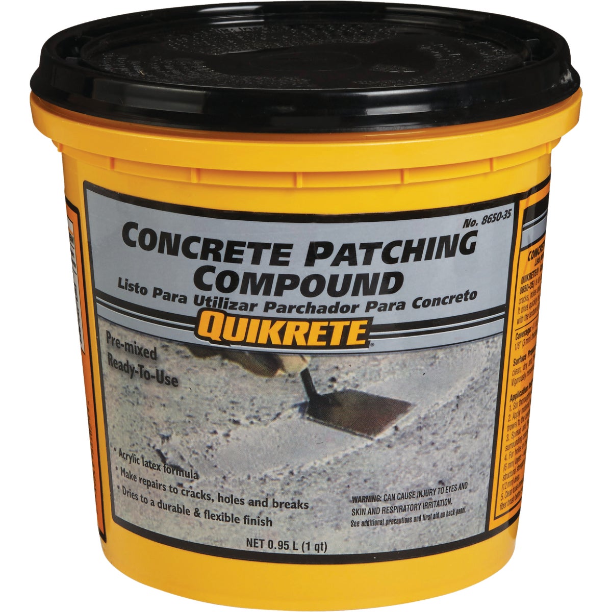 Item 260047, Concrete patching compound is ready-to-use trowel applied textured acrylic 