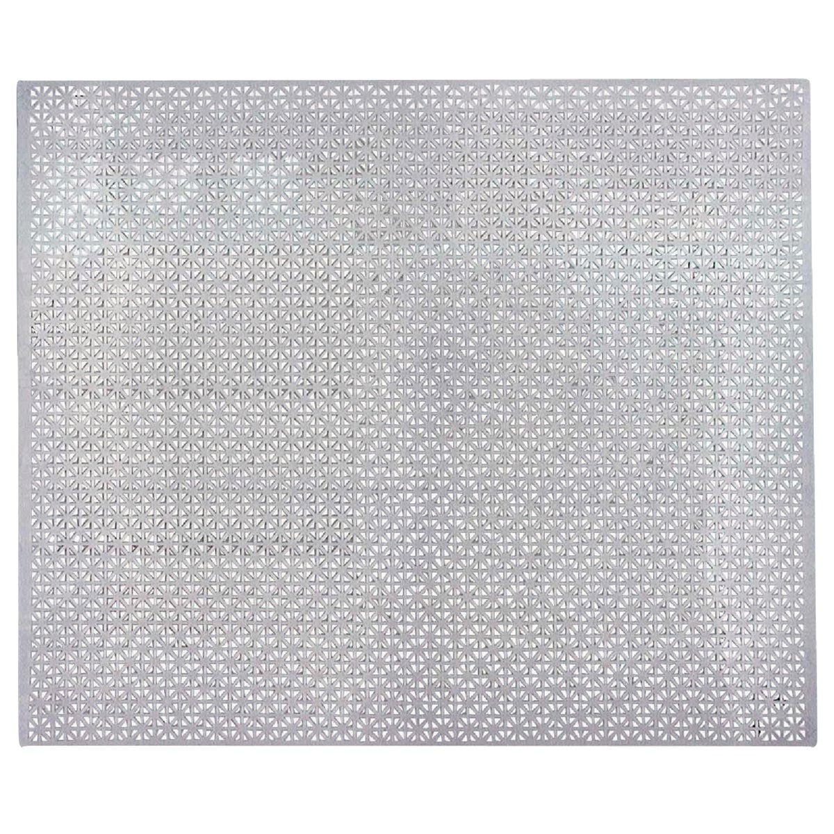 Item 260354, Perforated, .020 In. thick sheet will not rust or corrode.