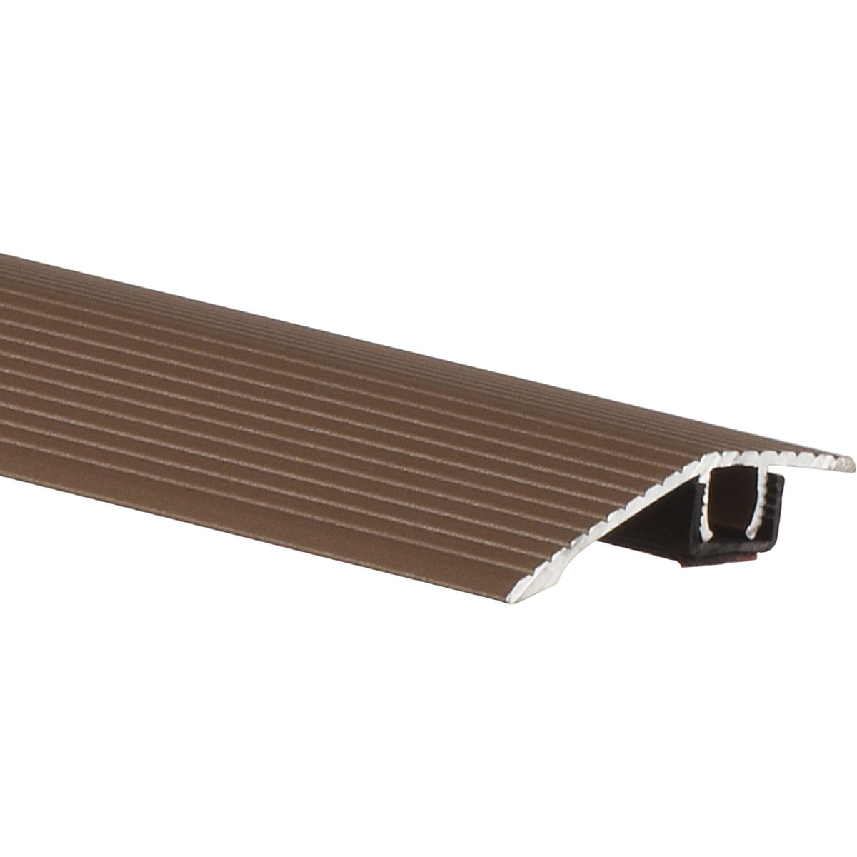 Item 261374, Frost King's "EZ" Self-Stick Aluminum Carpet Bar is designed to join carpet