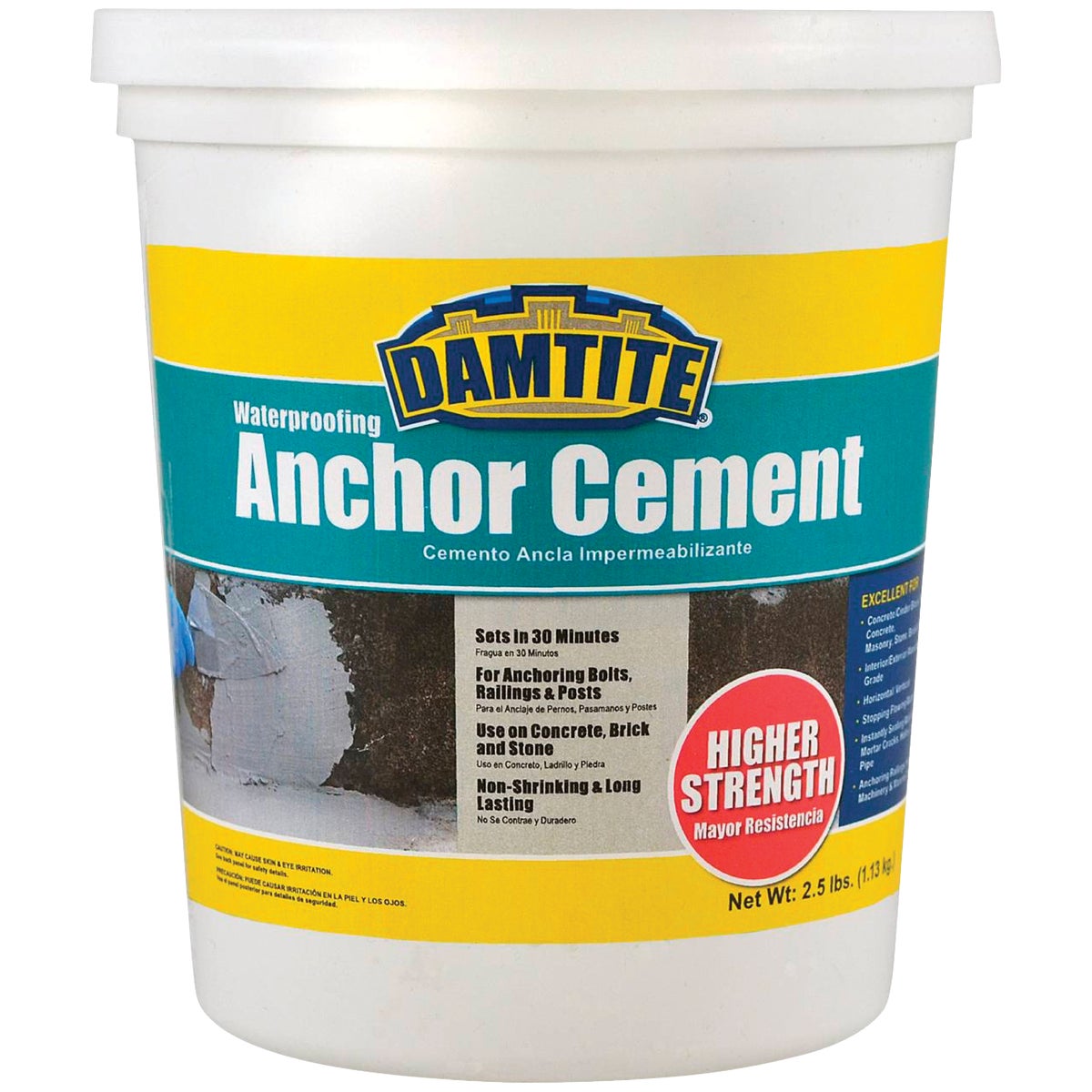 Item 261483, Cement-based, quick-set, waterproof cement for setting bolts, hooks, fence 