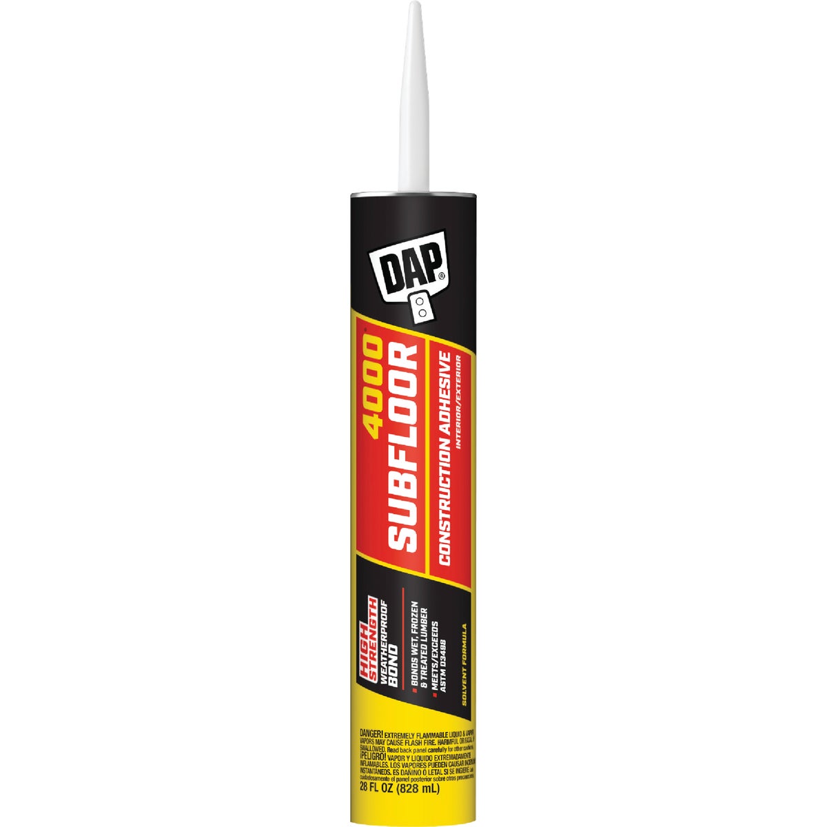 Item 264970, DAP 4000 SubFloor is a premium grade construction adhesive specifically 