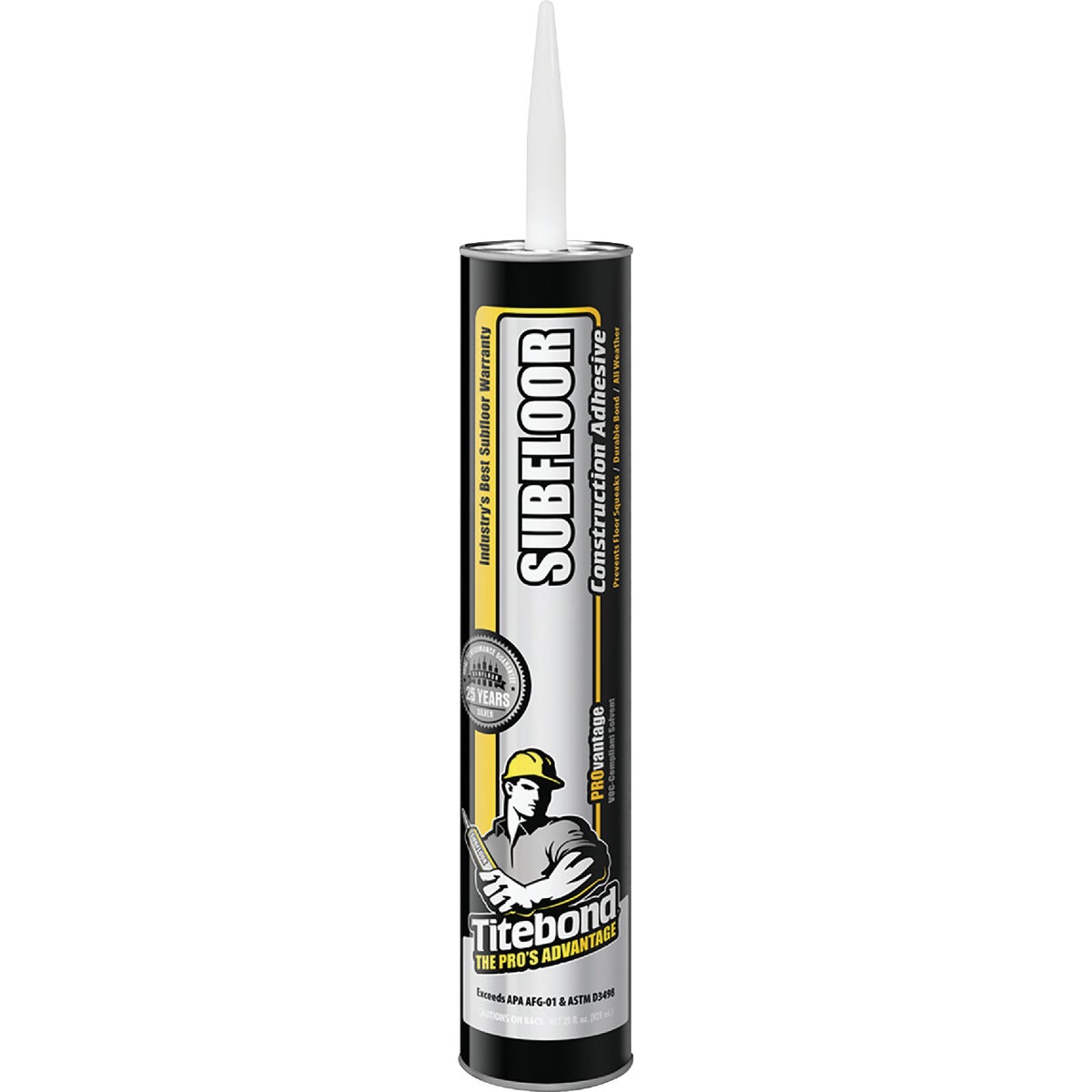 Item 265956, A high-performance, VOC compliant formula ideal for subfloor installations 