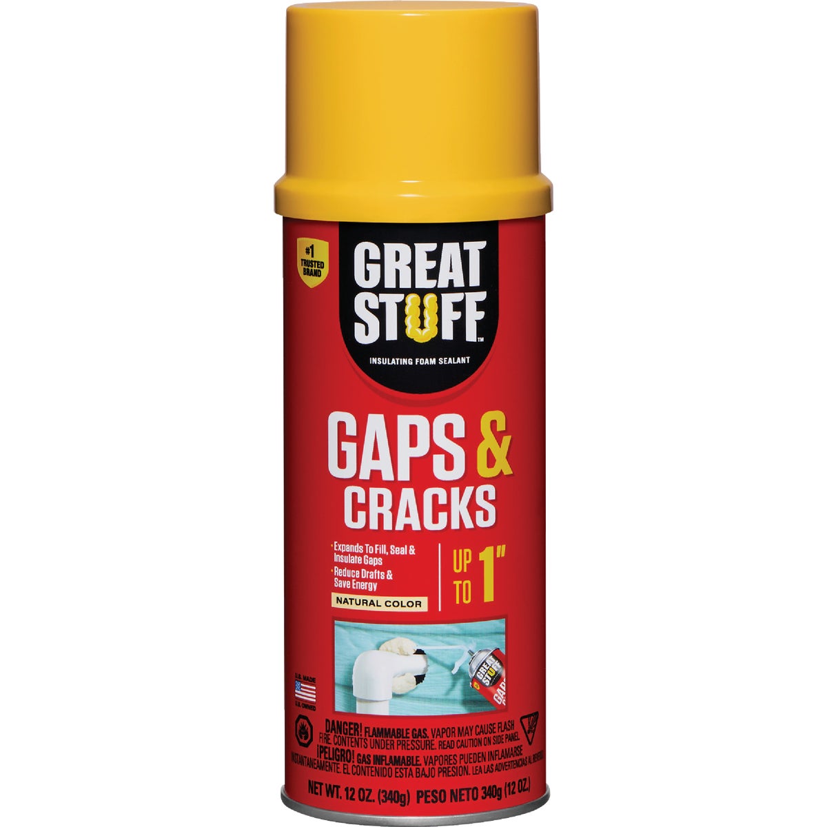 Item 266170, Reduce drafts and save energy with Great Stuff Gaps &amp; Cracks Insulating