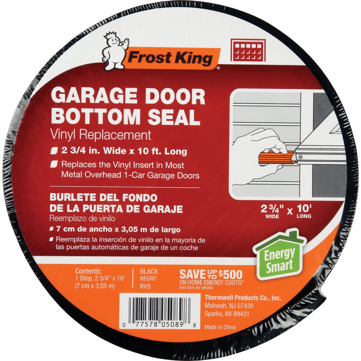 Item 269034, Frost King's Vinyl Garage Door Bottom Replacement Seal is an essential 