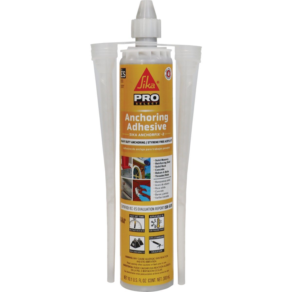 Item 272172, Sika AnchorFix-2 is a fast curing, high performance anchoring adhesive.