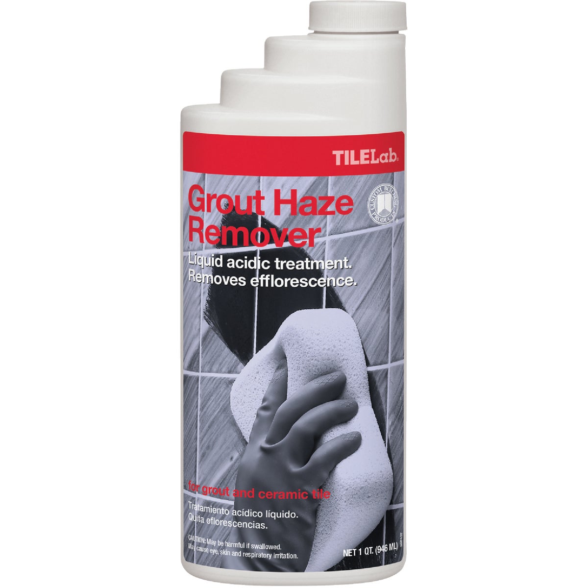 Item 272840, TileLab grout haze remover is premixed, ready-to-use mild acidic solution.
