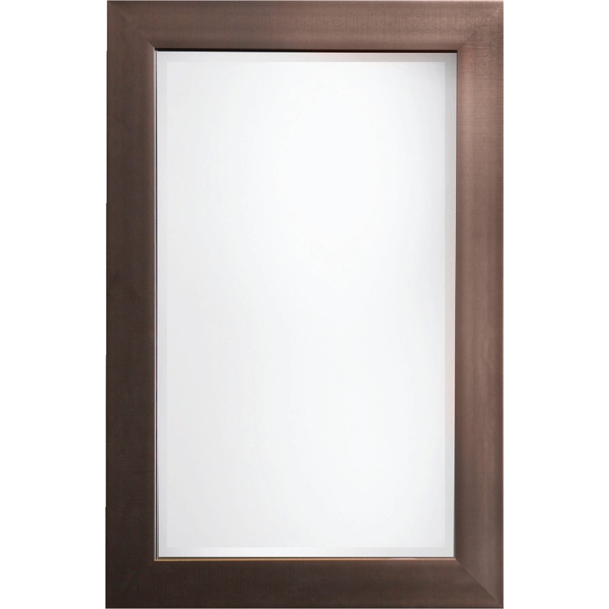 Item 279433, 24" x 36" Austin framed wall mirror with antique pewter finish and beveled 
