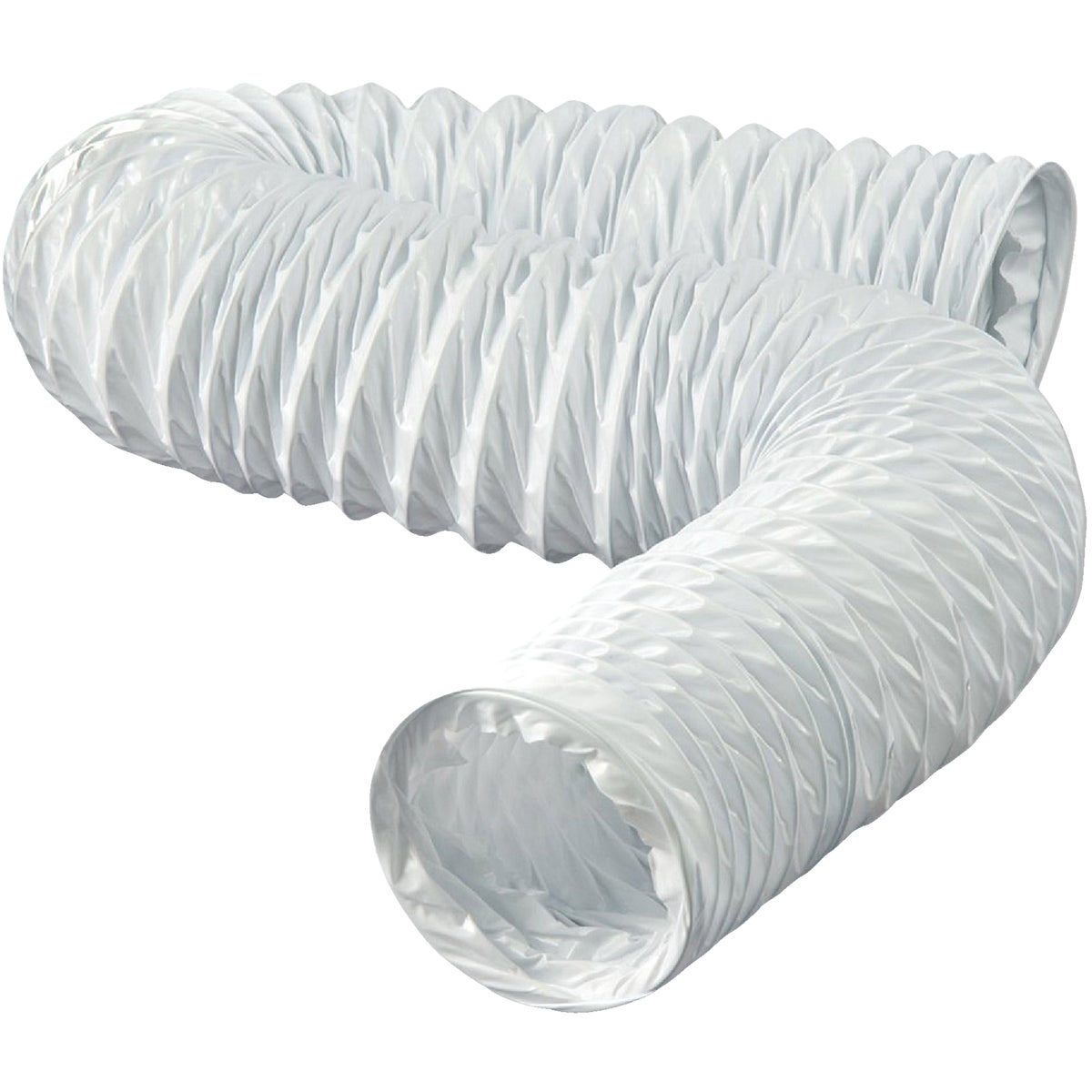 Item 284890, Flexible white vinyl duct is ideal for general purpose exhaust applications
