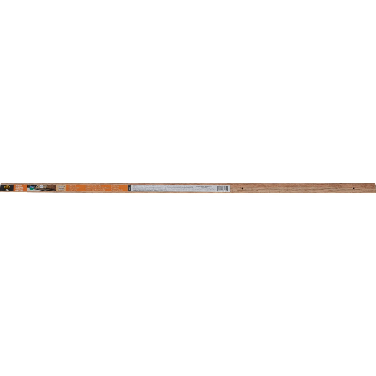 Item 285250, The M-D Hardwood Reducer transitions hardwood floor to a lower floor 